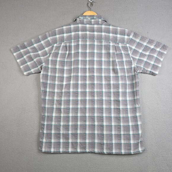 Patagonia Shirt Mens Size Large Plaid Puckerware Button Down Seersucker Textured - Picture 5 of 9